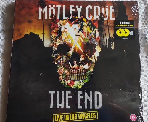 Motley Crue The End  Live in los Angeles 2LP DVD Colour Vinyl
